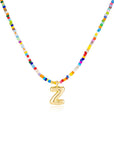 Mila - Colorful Bubble Letter Necklace