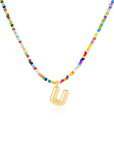 Mila - Colorful Bubble Letter Necklace