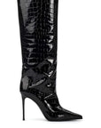 Camille | Croco-Leren Laarzen met Stiletto-Hak