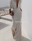 Relaxed Fit Knit Three-Piece Lounge Set