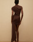 Nads Maroon Midi Dress