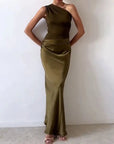 Sandra Elegant One Shoulder Party Maxi Dress
