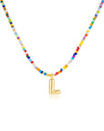 Mila - Colorful Bubble Letter Necklace