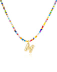Mila - Colorful Bubble Letter Necklace