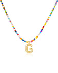 Mila - Colorful Bubble Letter Necklace