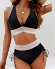 Emma High-Waisted Bikini Set with Tummy Control