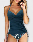 Annabelle Stylish V-Neck Tankini Swimsuit