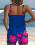 Jumila U-Neck Sleeveless Printed Tankini