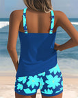 Jumila U-Neck Sleeveless Printed Tankini