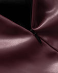 Sculpted Faux Leather Sleeveless Top