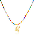Mila - Colorful Bubble Letter Necklace