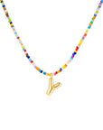 Mila - Colorful Bubble Letter Necklace