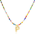 Mila - Colorful Bubble Letter Necklace
