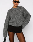 Stylish Off-Shoulder Knit Sweater