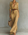 Doris Elegant Casual Shirt Dress