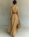 Doris Elegant Casual Shirt Dress