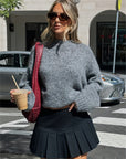 Stylish Off-Shoulder Knit Sweater