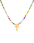 Mila - Colorful Bubble Letter Necklace
