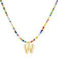 Mila - Colorful Bubble Letter Necklace
