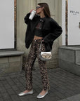 WildChic Leopard Print Jeans