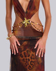 Neriah™ | Whiskey Drape Maxi Kleid