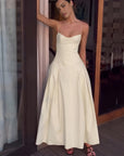 Pleated Cami Long Dress