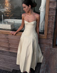 Pleated Cami Long Dress