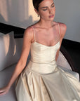 Pleated Cami Long Dress