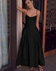 Pleated Cami Long Dress
