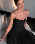 Pleated Cami Long Dress