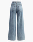 Wide-Leg Jeans with Asymmetric Waist