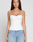 Bali Bustier Corset Top - White