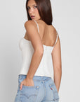 Bali Bustier Corset Top - White