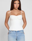 Bali Bustier Corset Top - White