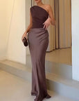 Sandra Elegant One Shoulder Party Maxi Dress