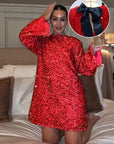Lady short party dress