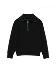 Fienta Stipped zipper sweater