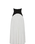 Harlowe Contrast Corset Maxi Dress - White