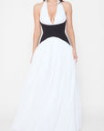 Harlowe Contrast Corset Maxi Dress - White