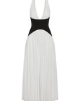 Harlowe Contrast Corset Maxi Dress - White