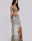 Neriah™ | Whiskey Drape Maxi Kleid