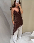 Preci Lace Asymmetric Dresses