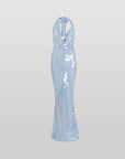 Naline™ | Pailletten Halter Maxi Kleid