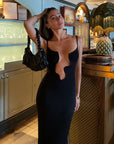 Nina - Elegant Deep V Neck Maxi Dress