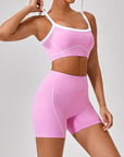 Womens 2 Piece Workout Running Sets,Hot Shot Skort Set Y2K Cropped Tank Top and Pants Outfits Sweatsuits