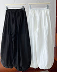 Oversized Bloomers 2025 New Summer Elegant Fashion Women Lantern Pants Casual Loose Breathable Cotton Wide Leg Pants