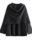 MUJER Plush Winter Coats for Women Asymmetric Scarf Demi-season Jacket for Women Parkas Long Sleeve Padded Coat Woman Jacket