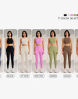 Yoga Clothing Set Women's High Waisted Leggings and Top Two Piece Seamless Fitness Exercise Clothing Fitness Underwear plus size