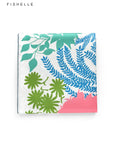 Fresh colorful tropical forest printed natural silk twill women scarf real silk scarves ladies spring autumn shawl luxury gifts