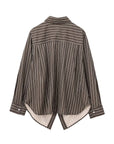 Adiz Stripe Shirt Long Sleeves Blouse